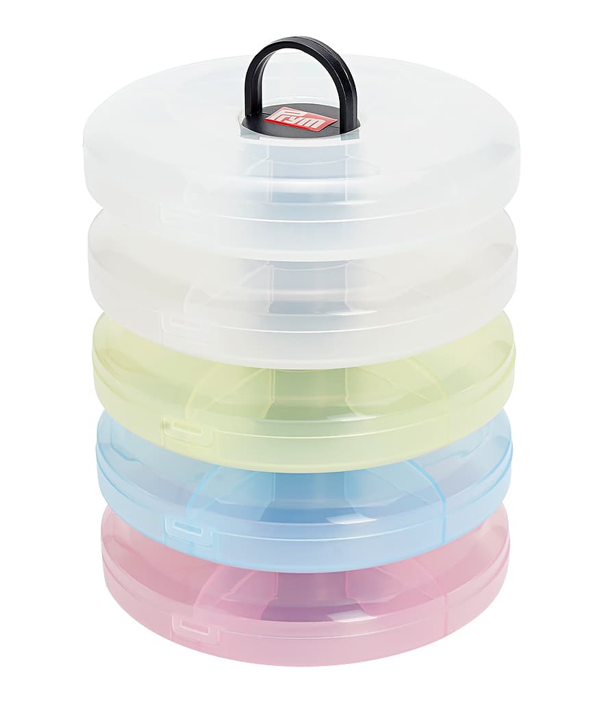 Набор круглых контейнеров "Пончики", 5шт, 13см