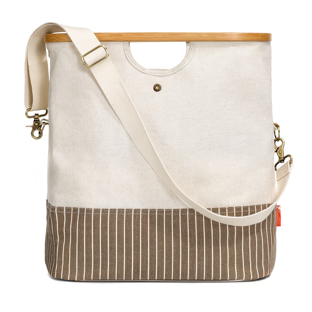 Сумка Store & Travel (40,5х25х45), ткань/бамбук, бежевая - №1