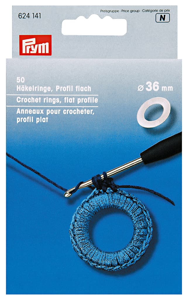 Кольца для обвязывания крючком 36 мм 50 штук