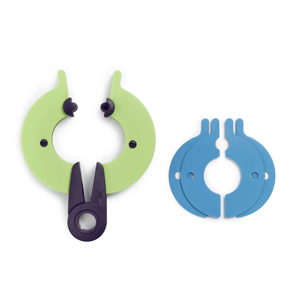 Приспособление для изготовления помпонов 2 в 1, 7см+9см - №1