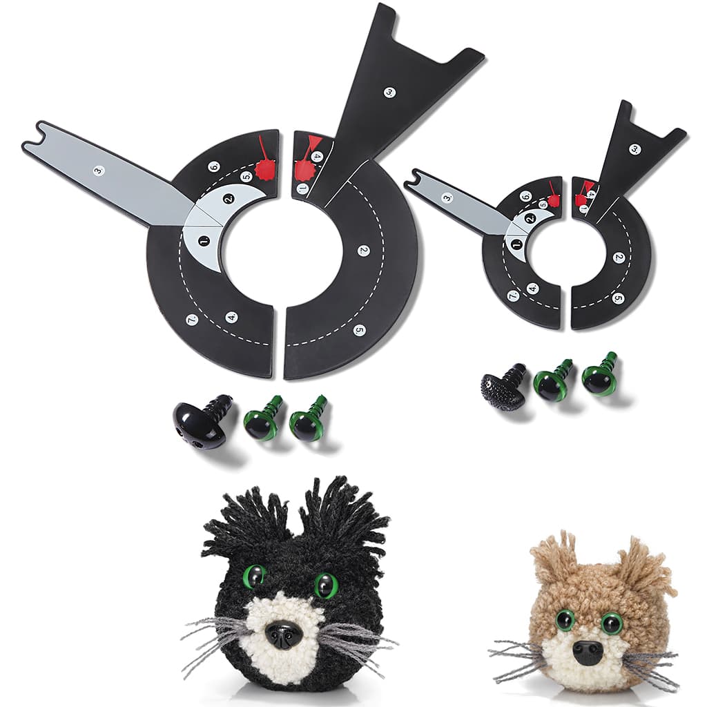 Устройство для изготовления помпонов Prym Love + шаблон Кошка Набор для изготовления помпонов Prym Love (3 размера), Кошка Мими - №2