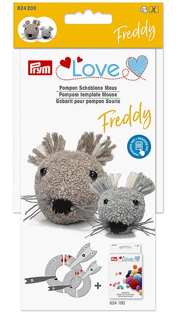 Шаблон для помпона Prym Love, Мышонок Фреди