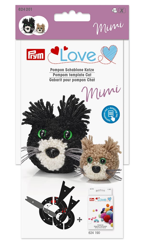 Шаблон для помпона Prym Love, Кошка Мими