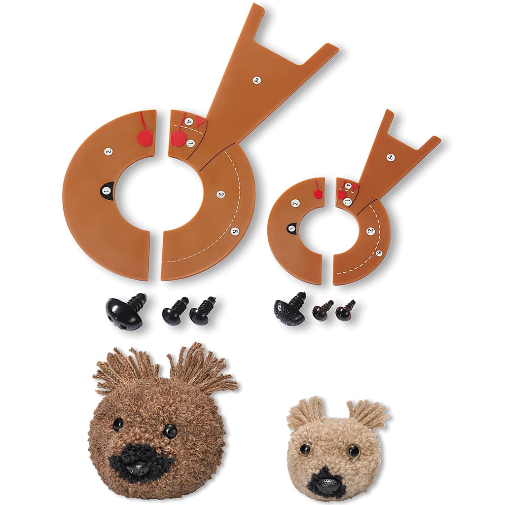 Шаблон для помпона Prym Love, Медведь Чарли - №1