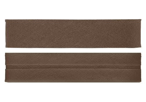 Косая бейка х/б (20мм), коричневый средний