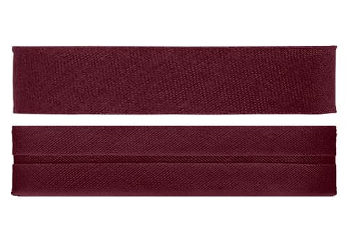 Косая бейка х/б (20мм), бордовый