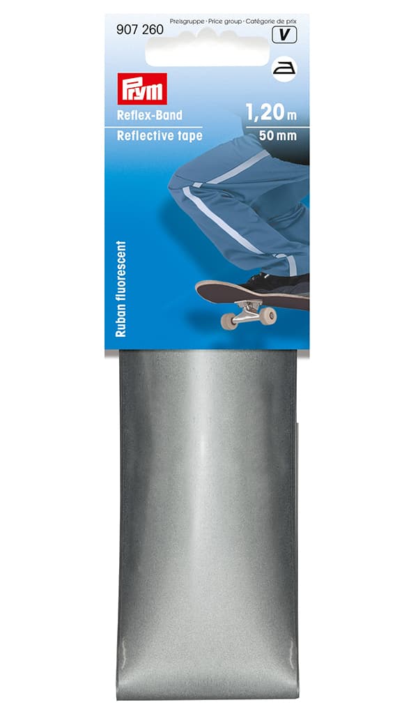 Светоотражающая термоклеевая лента 50мм х 1,2м