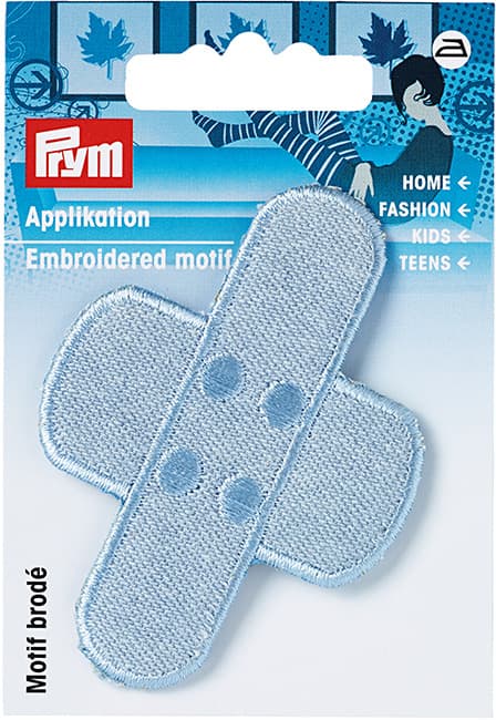 Аппликация Пластырь светло-синий джинс