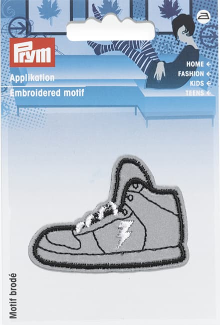 Аппликация Кроссовок светоотражающая 58х42мм