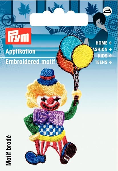 Аппликация клоун 39х68мм