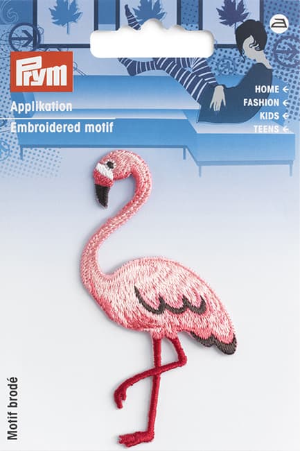 Аппликация Фламинго розовый 79х40мм