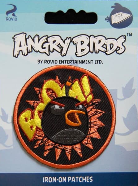 Аппликация Angry Bidrs черный 60х60мм