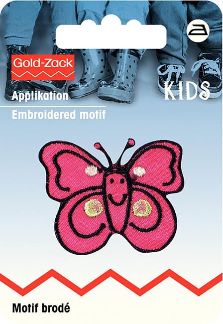 Аппликация Бабочка малиновая