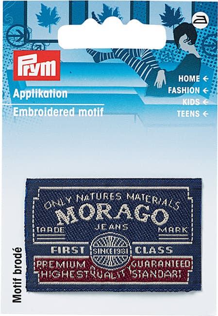 Аппликация MORAGO синий/серый