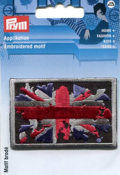 Аппликация Британский флаг Retro Style 69х45мм