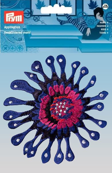 Аппликация Клякса большая 100х100мм, фиолетовый