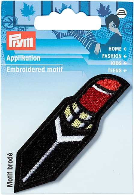 Аппликация Помада красная 176х24мм