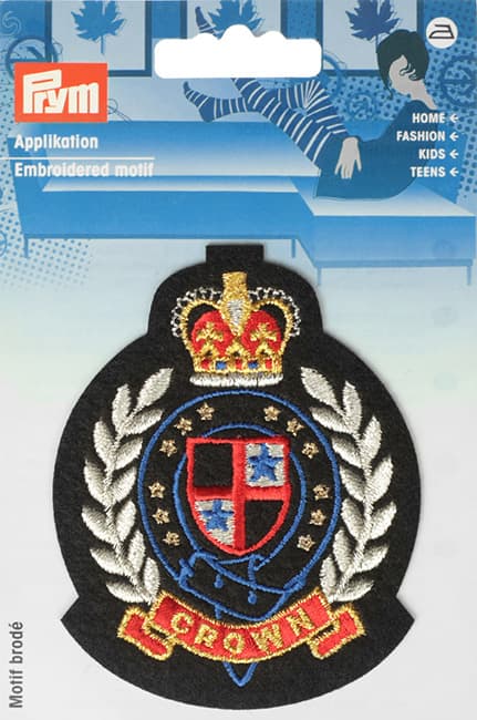 Аппликация Герб CROWN 70х90мм