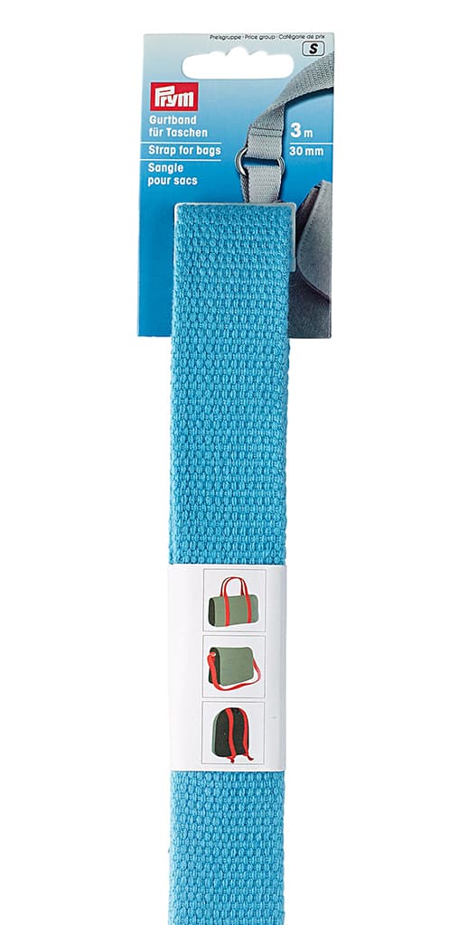 Лента-ремень для сумок 30мм х 3м бирюзовая