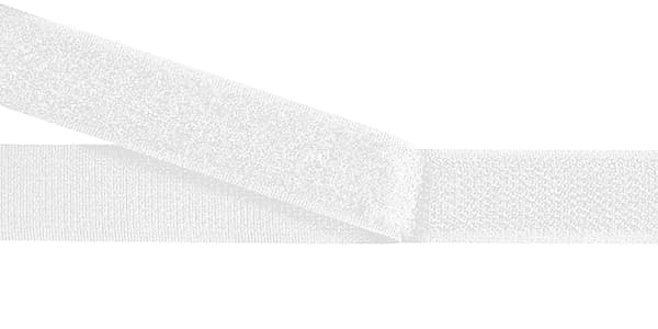 Контактная лента (липучка) 20мм белая