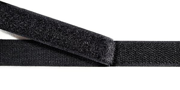 Контактная лента (липучка) 20мм черная