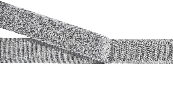 Контактная лента (липучка) 20мм серая