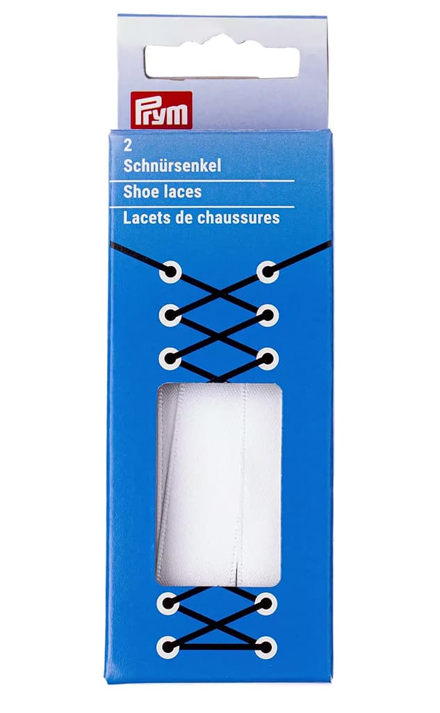 Шнурки для обуви атласные, плоские, 15мм х 100см, белые