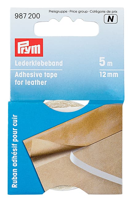 Клеевая двухсторонняя лента для кожи 12мм х 5м