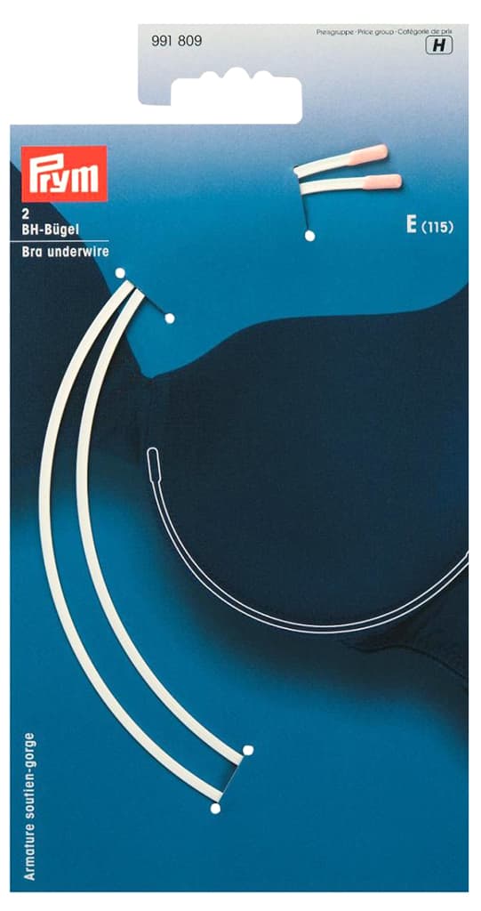 Косточки для бюстгальтера (E-115), белый, пара