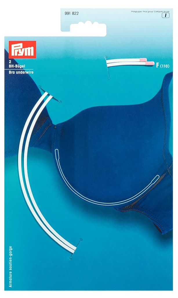 Косточки для бюстгальтера (F-110), белый, пара