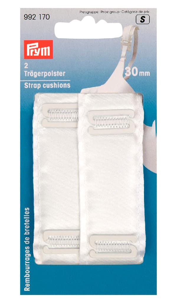 Подушечки под бретельки (пара, шир.30мм, белый)