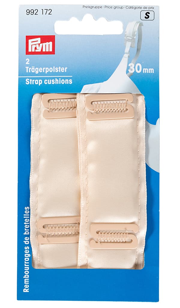 Подушечки под бретельки (пара, шир.30мм, телесный)