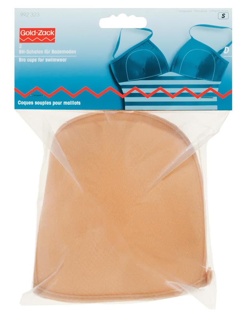 Чашки бюстгальтера для купальника D, телесный, пара