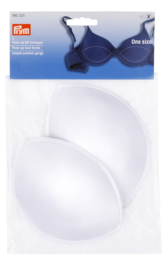 Вкладыши в бюстгальтер пуш-ап, M-L, белый, пара