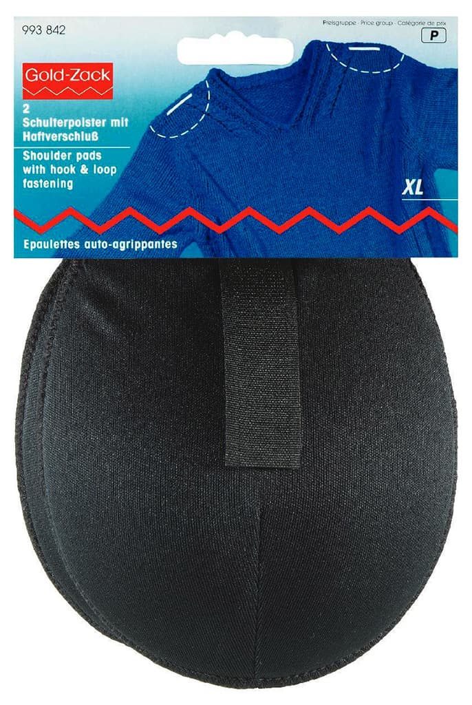 Плечики реглан с липучкой XL, 120х165х14мм, чёрный, пара