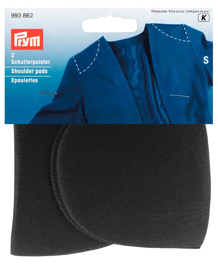 Плечики S, 124х100х12мм, чёрный, пара