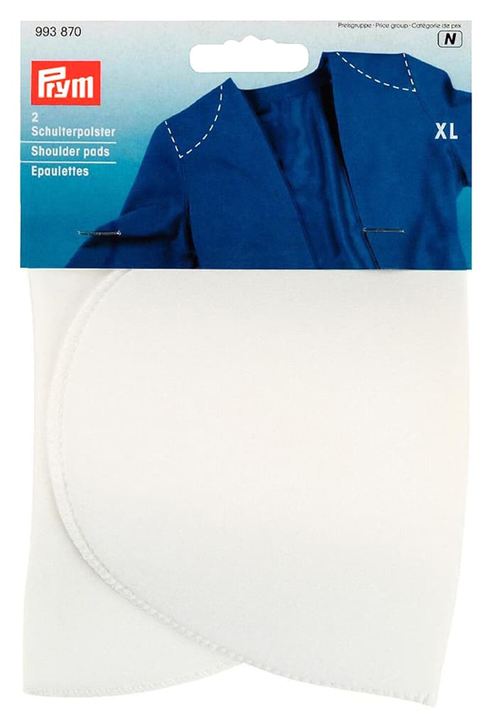 Плечики XL, 185х115х17мм, белый, пара