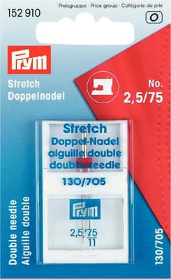 Двойная игла для трикотажа NM75 NE2.5 Prym 130/705H-S ZWI 1 шт