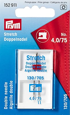 Двойная игла для трикотажа NM75 NE4.0 Prym 130/705H-S ZWI 1 шт