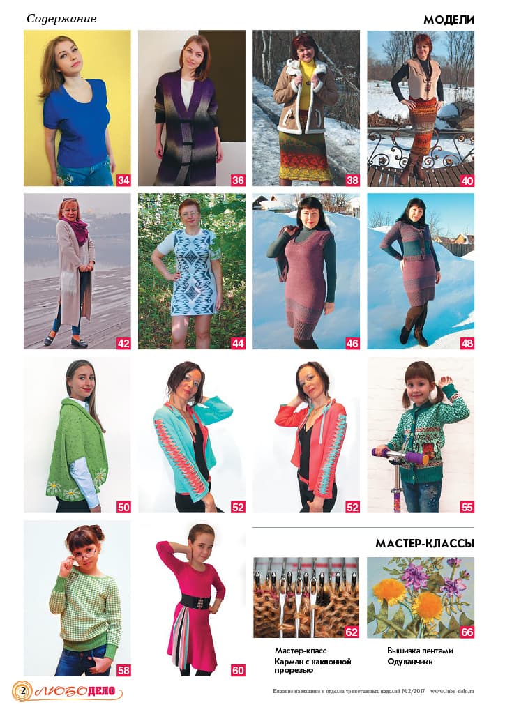 Журнал Вязание на машине "Любо Дело" №2/2017 - №2