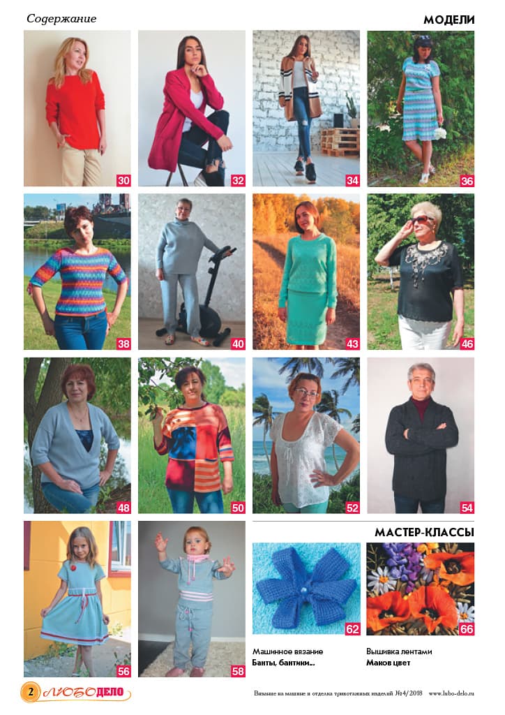 Журнал Вязание на машине "Любо Дело" №4/2018 - №2
