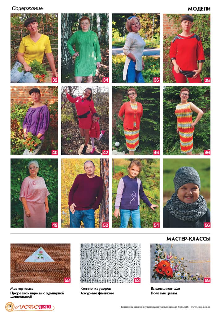 Журнал Вязание на машине "Любо Дело" №5/2016 - №2