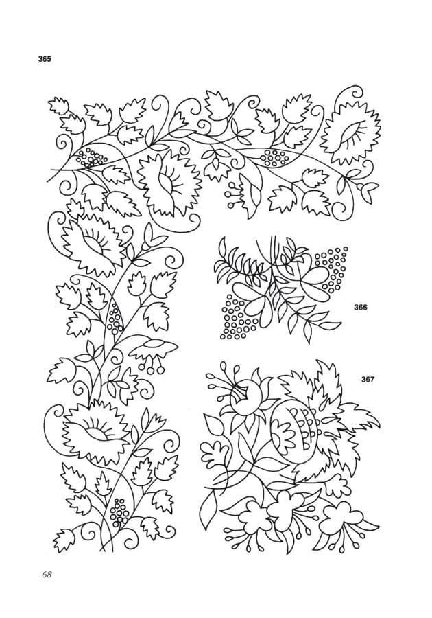 Югетт и Клеманс Кирби 400 цветочных мотивов. Вышивка гладью, роспись, декупаж - №3
