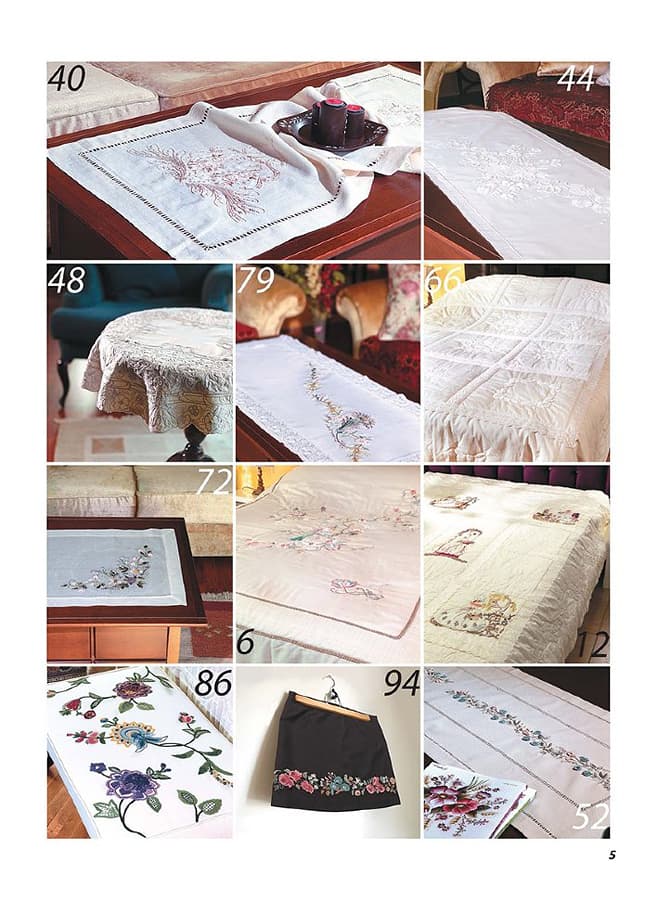 Рэнгын Ачилолу Рельефная вышивка. Бразильская вышивка, вышивка шерстью, белая вышивка - №2