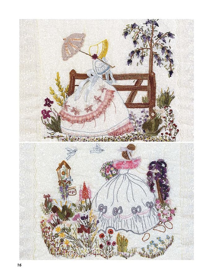 Рэнгын Ачилолу Рельефная вышивка. Бразильская вышивка, вышивка шерстью, белая вышивка - №3