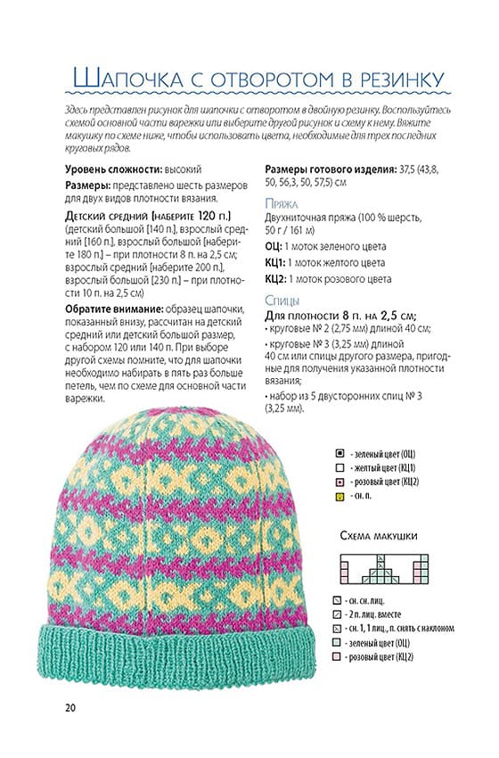 Шарлин Шурх Варежки и шапочки в технике "Жаккард". Вяжем спицами - №4