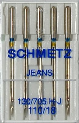 Иглы для джинсы №110 Schmetz 130/705H-J 5 шт