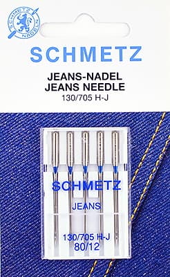 Иглы для джинсы №80 Schmetz 130/705H-J 5 шт