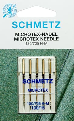 Иглы для микротекстиля №100 Schmetz 130/705H-M 5 шт