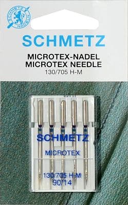 Иглы для микротекстиля №90 Schmetz 130/705H-M 5 шт